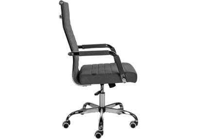 Silla De Oficina Amadora en polipiel o tela Gris oscuro,Tela