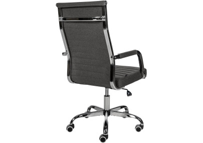 Silla De Oficina Amadora en polipiel o tela Gris oscuro,Tela