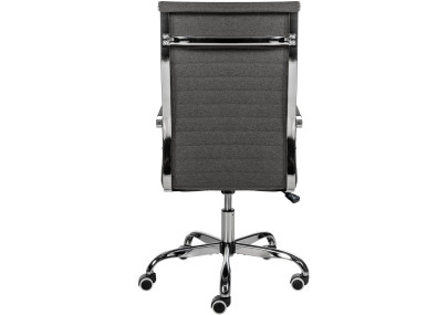 Silla De Oficina Amadora en polipiel o tela Gris oscuro,Tela