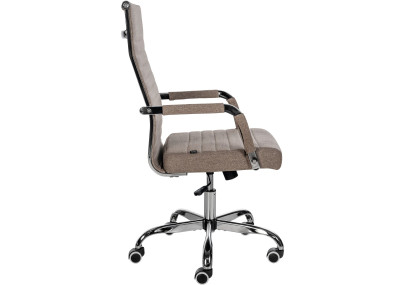 Silla De Oficina Amadora en polipiel o tela Gris topo,Tela