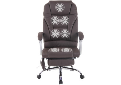 Bürostuhl Pacific Echtleder mit Massagefunktion