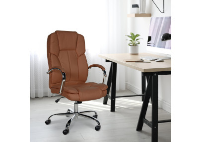 Silla De Oficina XXL Xanthos Marrón claro