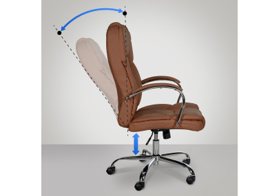 Silla De Oficina XXL Xanthos Marrón claro