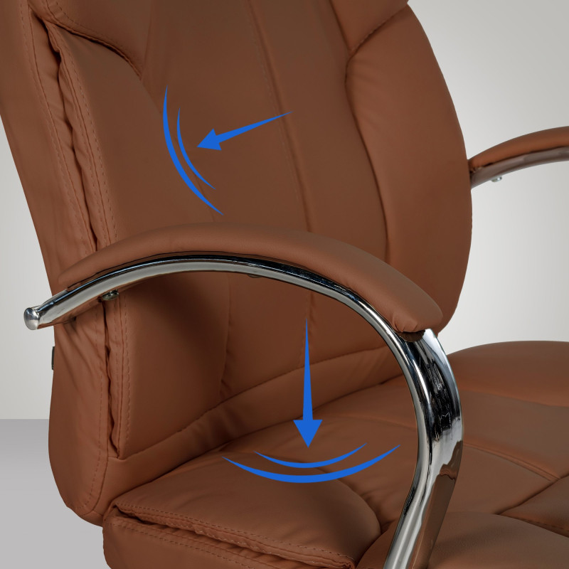 Chaise de bureau BIG Xanthos marron clair