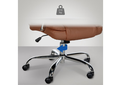 Silla De Oficina XXL Xanthos Marrón claro