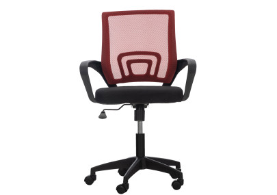 Silla de oficina Auburn con funda de malla Rojo