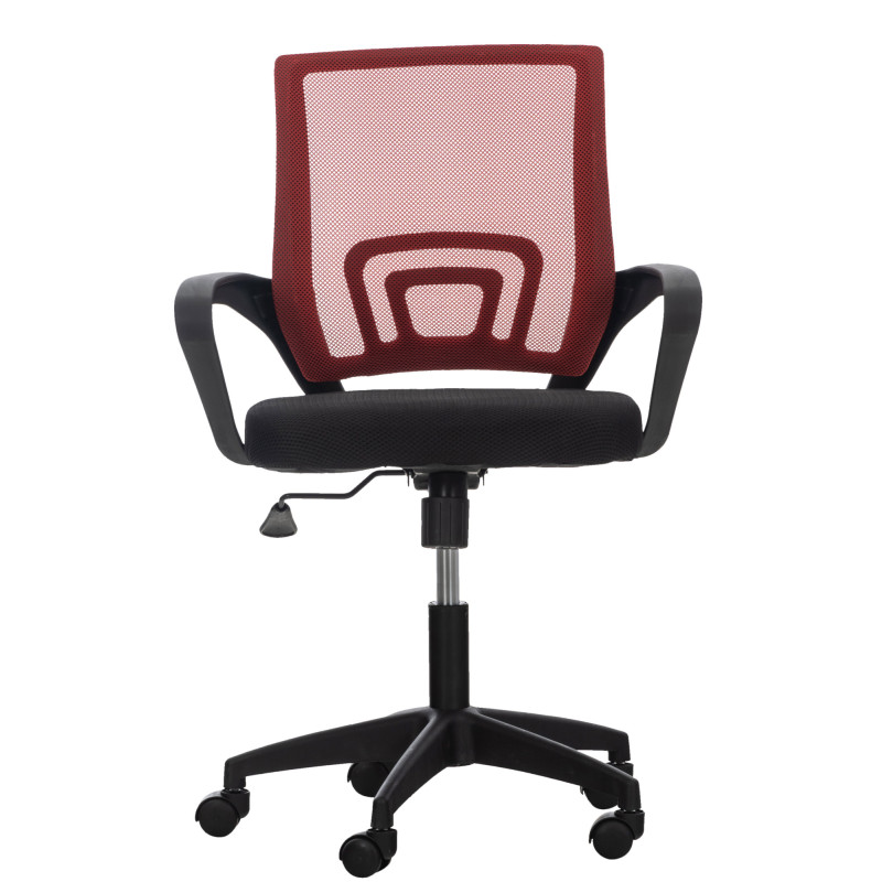 Sedia da ufficio Auburn con ruote rosso