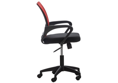 Silla de oficina Auburn con funda de malla Rojo