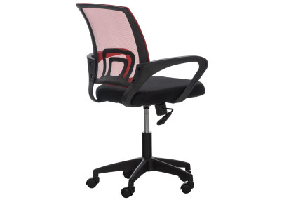 Silla de oficina Auburn con funda de malla Rojo