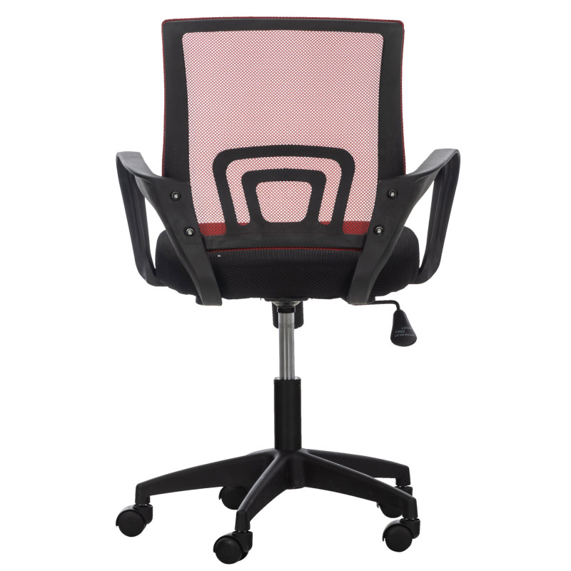 Sedia da ufficio Auburn con ruote rosso