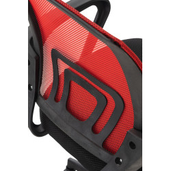 Silla de oficina Auburn con funda de malla Rojo