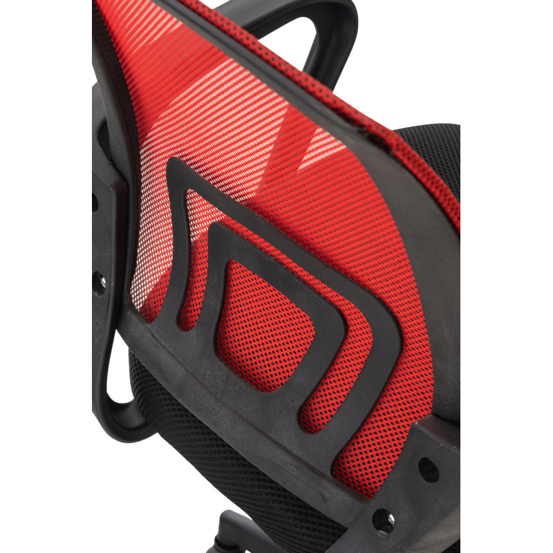 Sedia da ufficio Auburn con ruote rosso