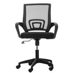 Chaise de bureau noire Auburn