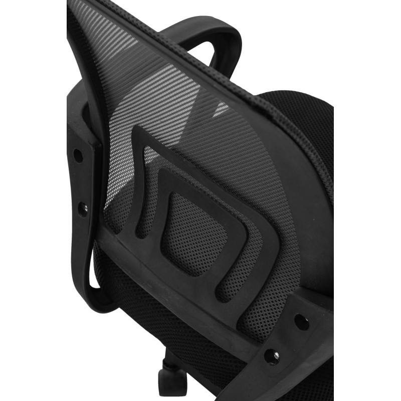 Silla de oficina Auburn con funda de malla Negro