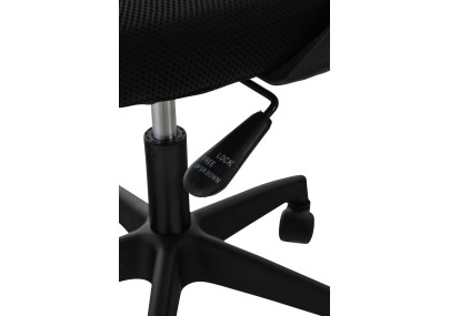 Chaise de bureau noire Auburn