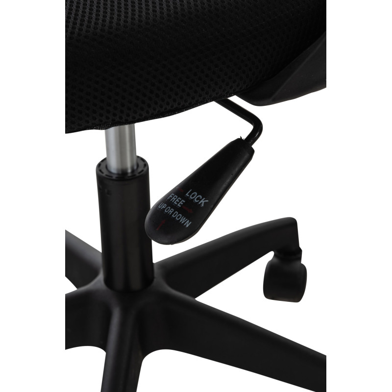 Chaise de bureau noire Auburn