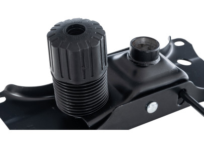 chaise de bureau noire à fixation de siège