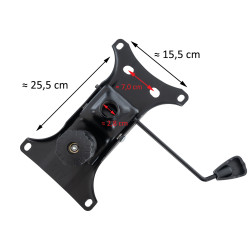 Mecanismo para silla de oficina con palanca para ajuste de altura e inclinación Negro