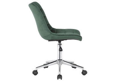 Silla de oficina Medford en terciopelo Verde