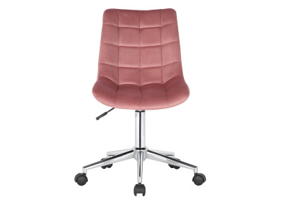 Silla de oficina Medford en terciopelo Rosado