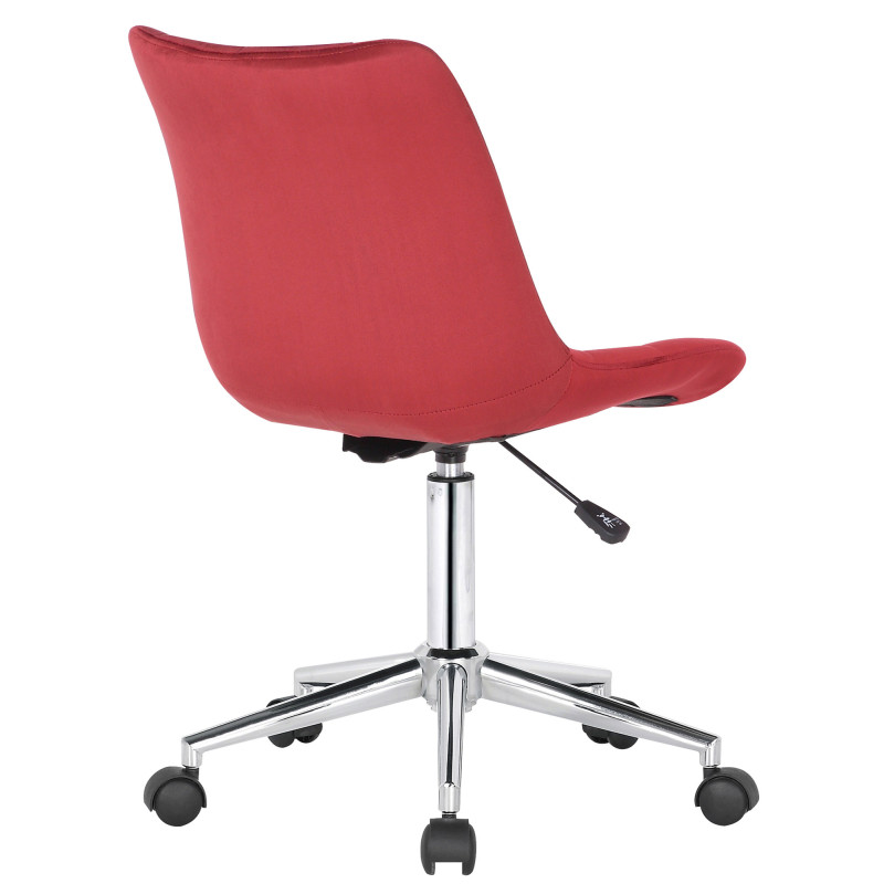 Sedia da ufficio Medford in velluto rosso