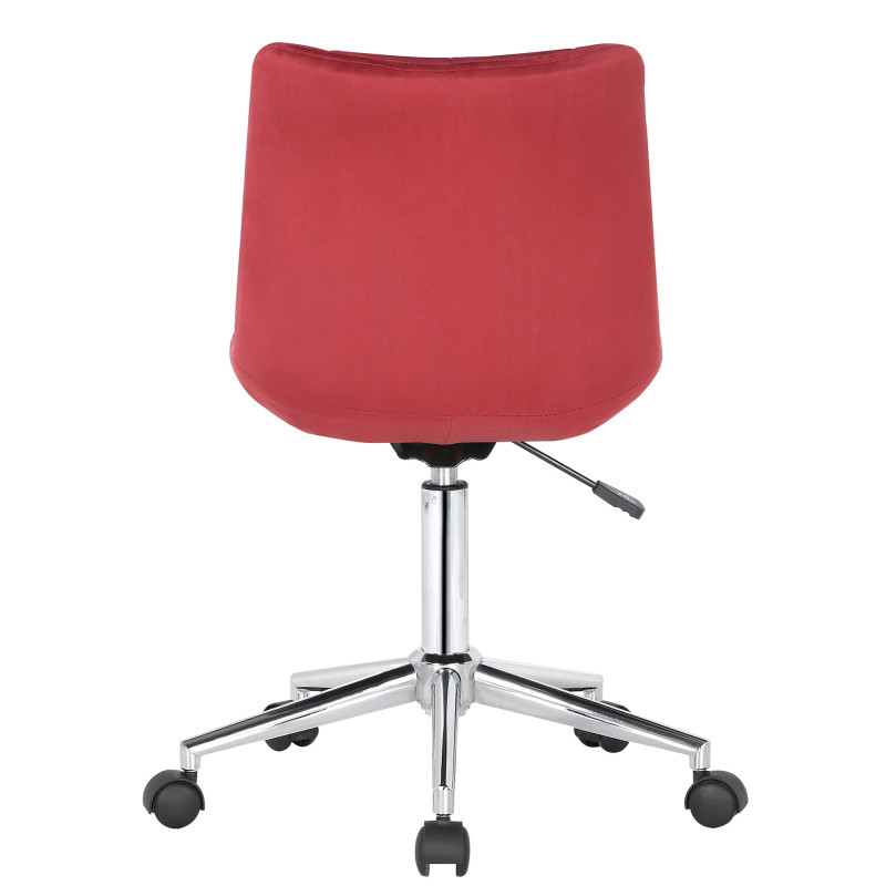 Sedia da ufficio Medford in velluto rosso