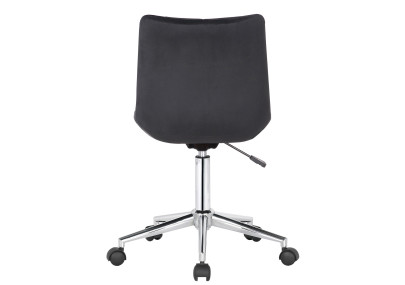 Silla de oficina Medford en terciopelo Negro