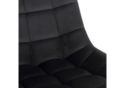 Silla de oficina Medford en terciopelo Negro