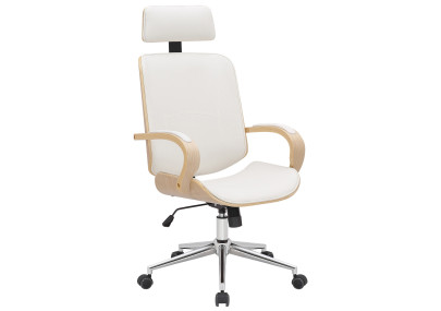 Silla De Oficina Dayton Natural/blanco