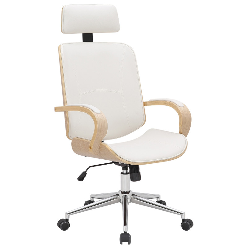 Silla De Oficina Dayton Natural/blanco