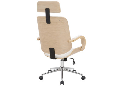 Silla De Oficina Dayton Natural/blanco