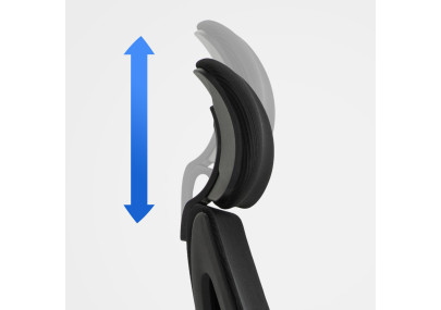 Chaise de bureau Kanab, noire