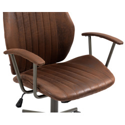 Chaise de bureau Nampa cognac