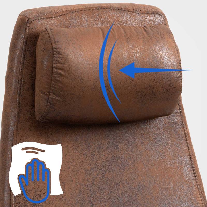 Chaise de bureau Pocatello cognac