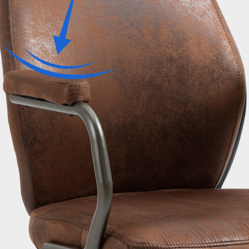 Chaise de bureau Pocatello cognac