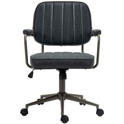 Chaise de bureau Natrona, noir antique