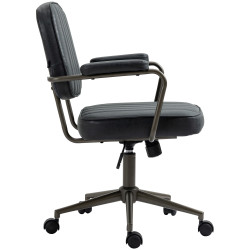 Chaise de bureau Natrona, noir antique