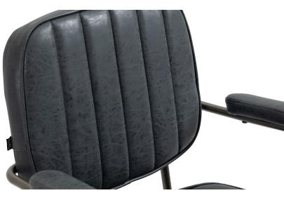 Chaise de bureau Natrona, noir antique