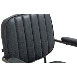 Chaise de bureau Natrona, noir antique