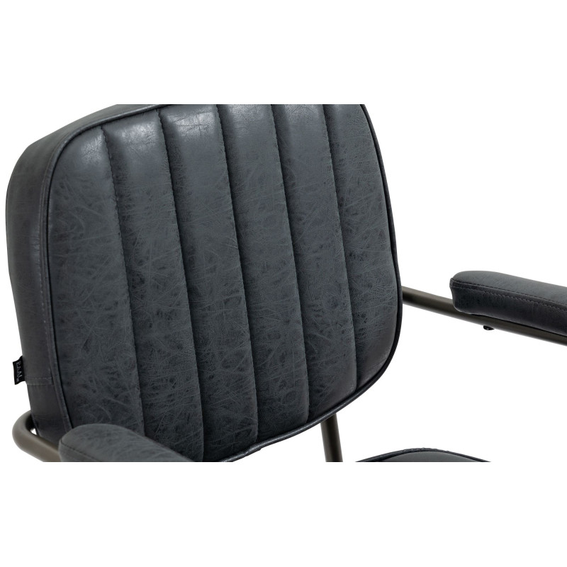 Chaise de bureau Natrona, noir antique