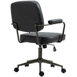 Sedia da ufficio Natrona Nero antico