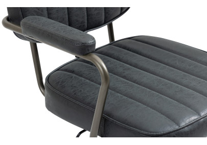 Chaise de bureau Natrona, noir antique