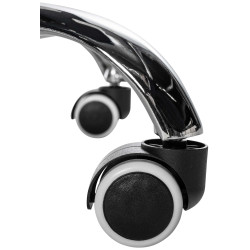 Silla De Oficina Tracy Cromado,Gris claro