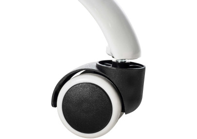 Poltrona da ufficio Tracy bianco,grigio chiaro