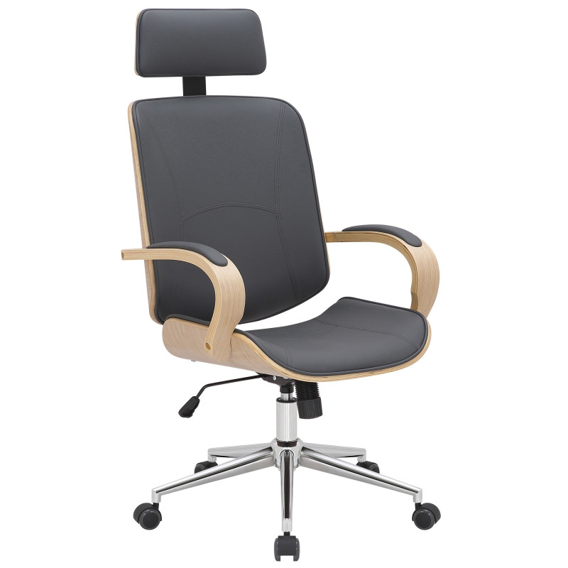 Silla De Oficina Dayton Natural/gris