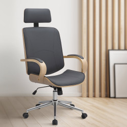 Silla De Oficina Dayton Natural/gris