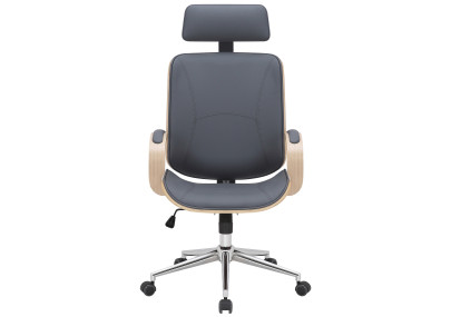 Chaise de bureau Dayton naturel/gris