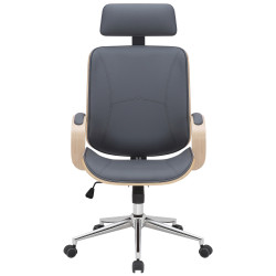 Silla De Oficina Dayton Natural/gris