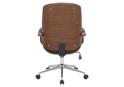 Silla de oficina Yankton Nogal/negro