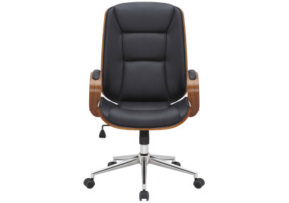 Silla de oficina Yankton Nogal/negro